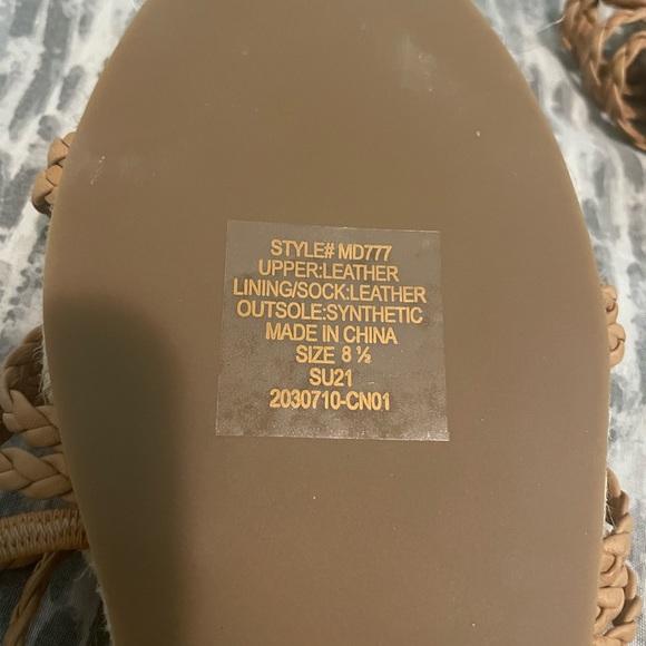 The Kathryn Espadrille Slide Sandal in Leather - Picture 5 of 7